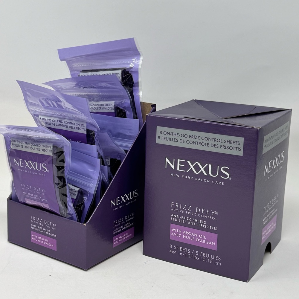 80 NEXXUS Frizz Defy Anti frizz Sheets Sealed! 10 packets, 8 per packet. (80pk) - Picture 4 of 5